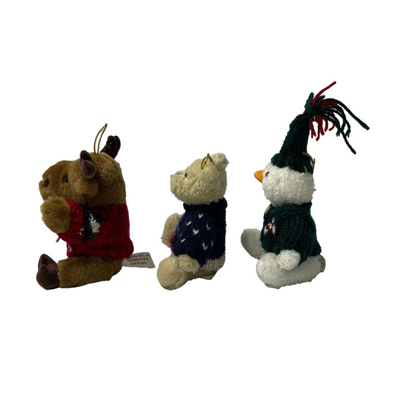 Lot of 3 Hugfun Int’l Christmas Teddy Bears 5.6" Holiday Plush Stuffed Animals - Picture 6 of 14